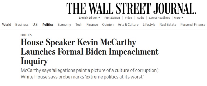 美国突发重磅消息！美众议院议长启动对拜登的弹劾调查：拜登家族有“腐败文化”(2)